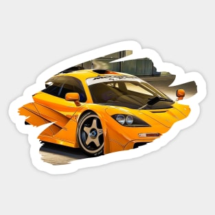 F1 GTR Art Splash Print Sticker